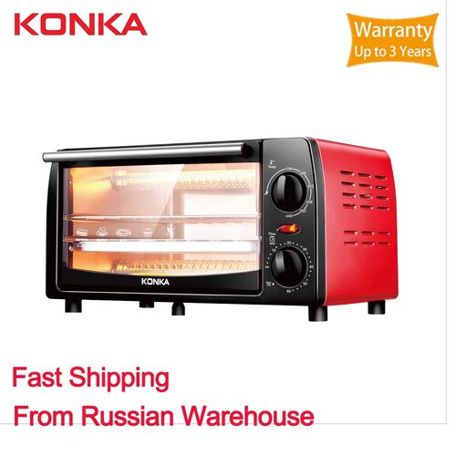 KONKA Electric mini Oven 12L  Multi function Stainless Stee