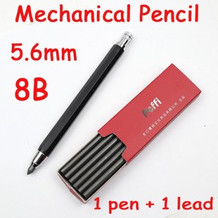 Mechanical Pencil 5.6mm HB/2B/4B/6B/8B Graffiti Drafting Sca