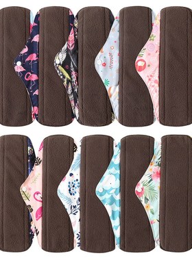 6Pcs/10Pcs Women Washable Panty Liner Sanitary Pads Absorbe