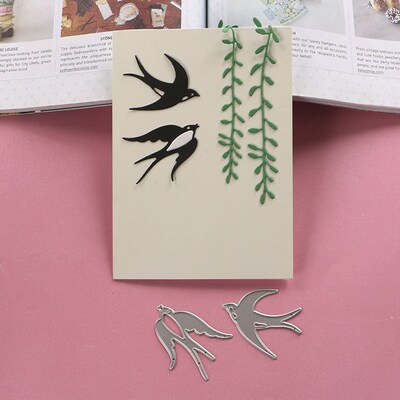 DUOFEN METAL CUTTING DIES S18072604 2pcs small swallows emb