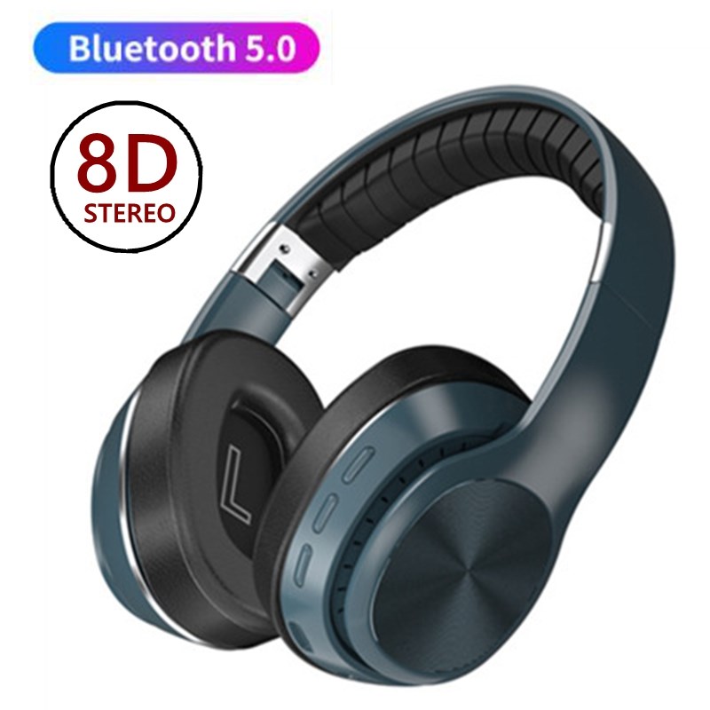 8D 500mAh Wireless Gamer Headphones With Microphone Foldabl