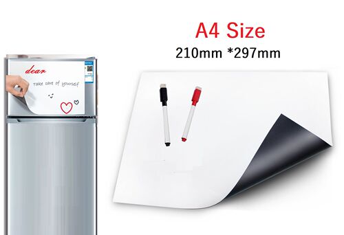 A4 Size Dry Erase White Board for Fridge Magnet Magnetic Whi