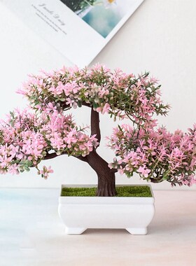 Artificial Plants Pine Bonsai Small Tree Pot Plants Fake