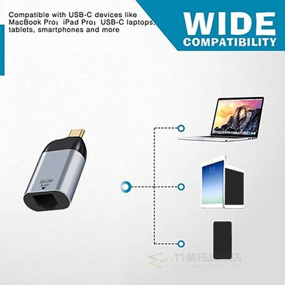 JORINDO Type-C to Gigabit RJ45 Ethernet Port Adapter Portabl