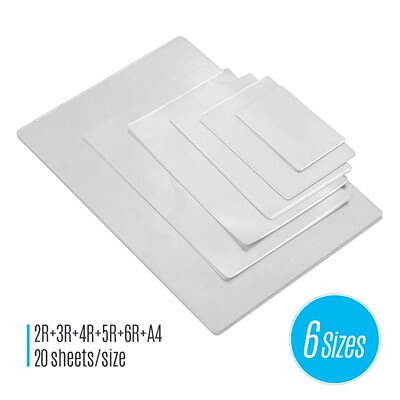 80mic Thermal Laminating Film Pouches PET Clear Sheet Photo