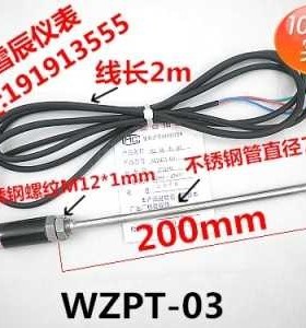 PT100 temperature sensor probe type thermal resistance wate