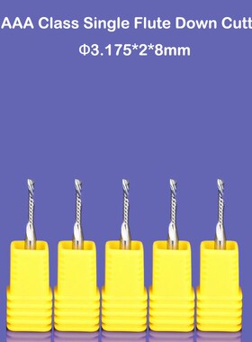 5pcs DOWN Cut one Flutes Spiral Carbide Tool for CNC Router