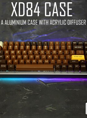 Anodized Aluminium case for eepw84 xd84 custom keyboard acry
