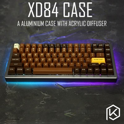 Anodized Aluminium case for eepw84 xd84 custom keyboard acry