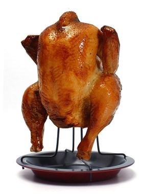 Hot Sale Steel pright Chicken Roaster Rack With Non- Pan Chi