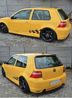 For 99-06 VW Golf 4 MK4 R32 Hatchback Spoiler ABS Plastic Gl