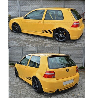For 99-06 VW Golf 4 MK4 R32 Hatchback Spoiler ABS Plastic Gl
