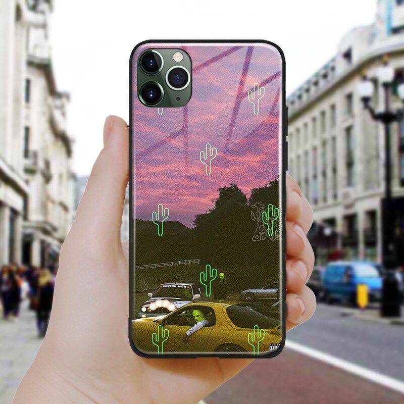 Jackboys Travis Scott Soft Silicone Tempered Glass For IPho