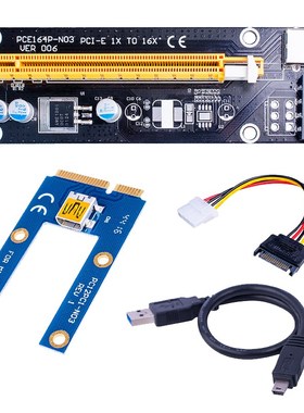 Mini PCIe 1x to PCI Express x16 Riser Card for Laptop Extern