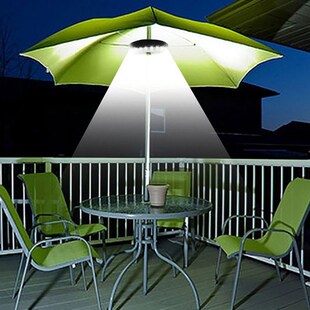 28 LED Patio Umbrella Light Garden Terrace Decoration Lamp p