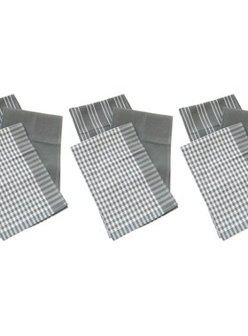 9 Pieces / Set of Kitchen Towels Classic Cotton Tea Towel Di