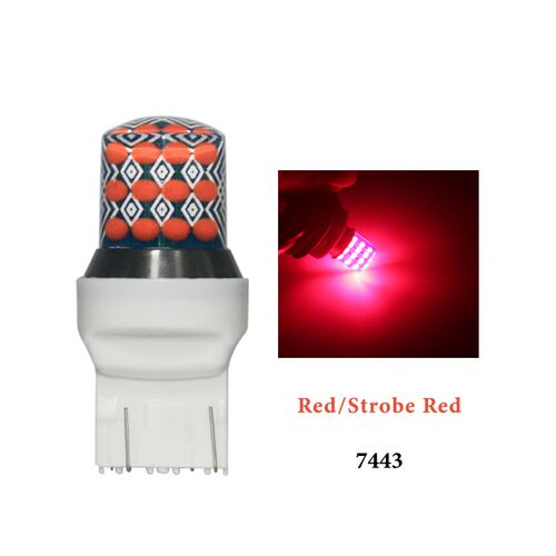 2pcs car T20 7443 led w21/5w p21/5w 1157 bay15d 24D RGB Stro