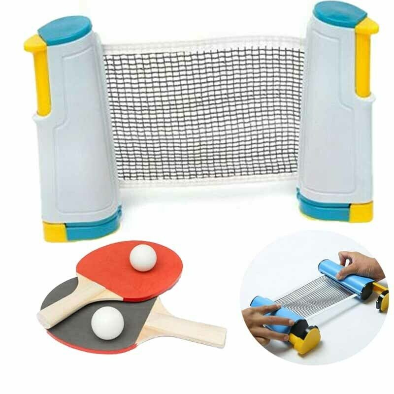 Table Tennis Net Ping Pong Set Retractable Net Rack Portable