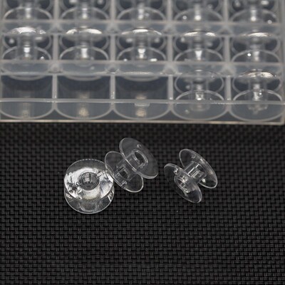 10/30/50pcs Transparent Sewing Machine Bobbins Spools Empty