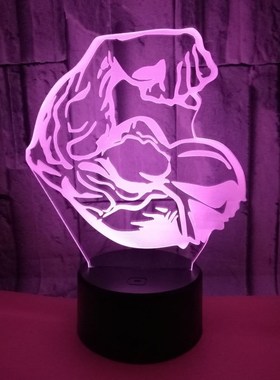 Cracks In Dunks Colorful Touch 3d Night Lamp Stereo Vision