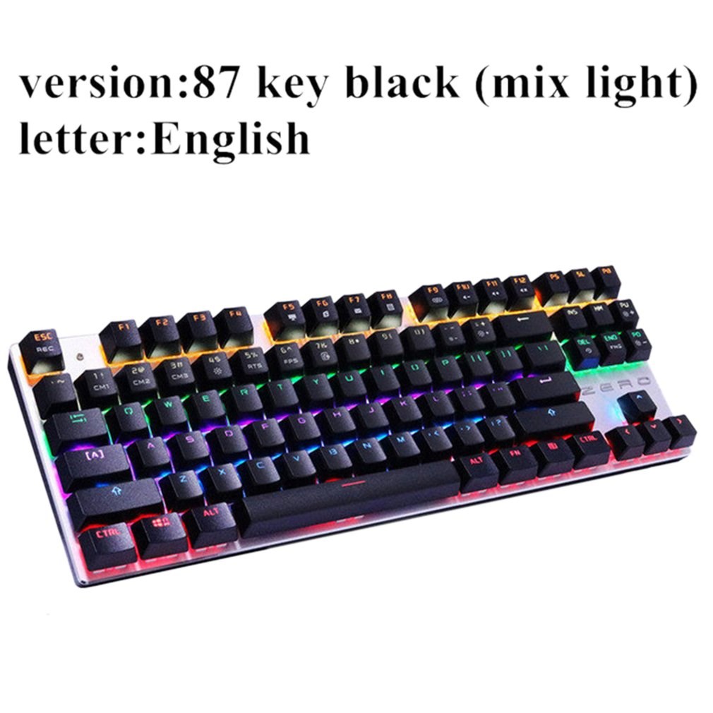 Metoo Edition Mechanical Keyboard 87 Keys Blue Switch Gamin