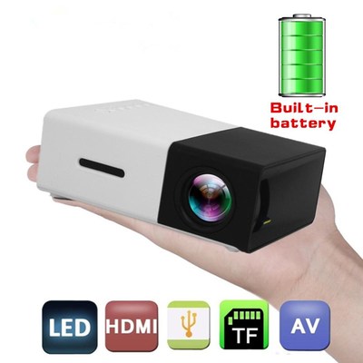 Projector YG300 Led Projector Lens 1080P Projector Screen 80