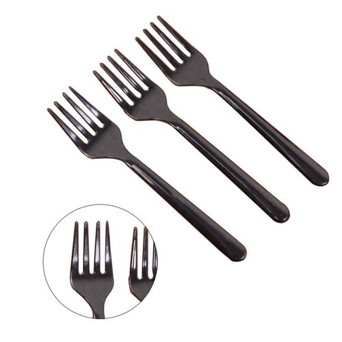 95pcs/pack 4 tooth Disposable Plastic Cake Fork For Dessert