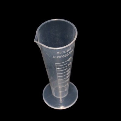 50ml Cone Plastic Measuring Cylinder Graduated Measuring Cyl