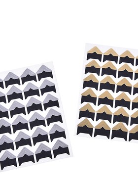 new 120PCS/(5 sheets) Vintage Corner Kraft Paper Stickers F