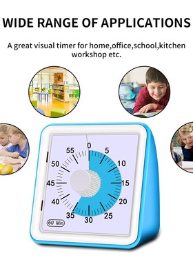 60 Minutes Silent Visual og Student Classroom Kitchen Timer