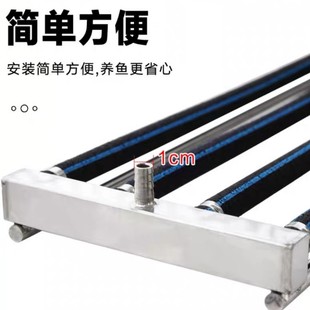 纳米气条曝气管气喉不锈钢底下沉式橡胶气圈鱼池锦鲤池大气量气排