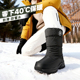 加绒加厚防寒保暖东北户外防水防滑雪地棉鞋 冬季 雪地靴男女士款 靴