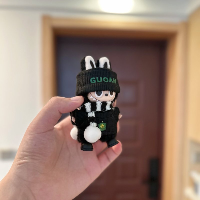 北京国安拉布布四代娃衣套装labubu4.0心底密码足球衣服潮玩换装