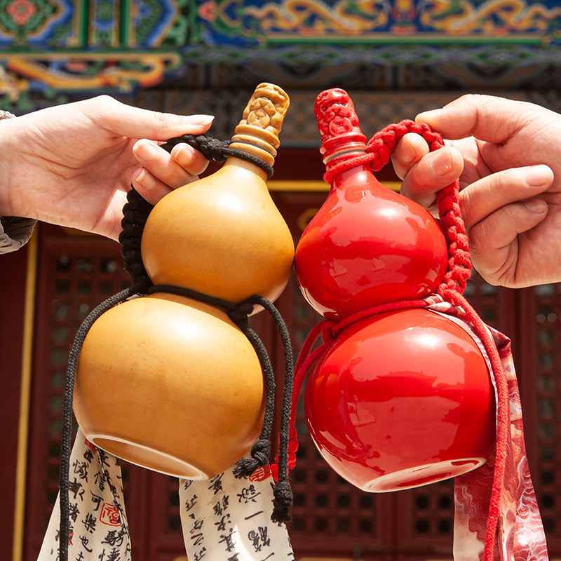 陶瓷葫芦白酒瓶子空瓶高档泡密封存酒瓶果酒红酒瓶分装水瓶奶茶瓶,餐饮具,家用酒壶,淘宝优惠券,粉丝福利购,淘宝优惠卷