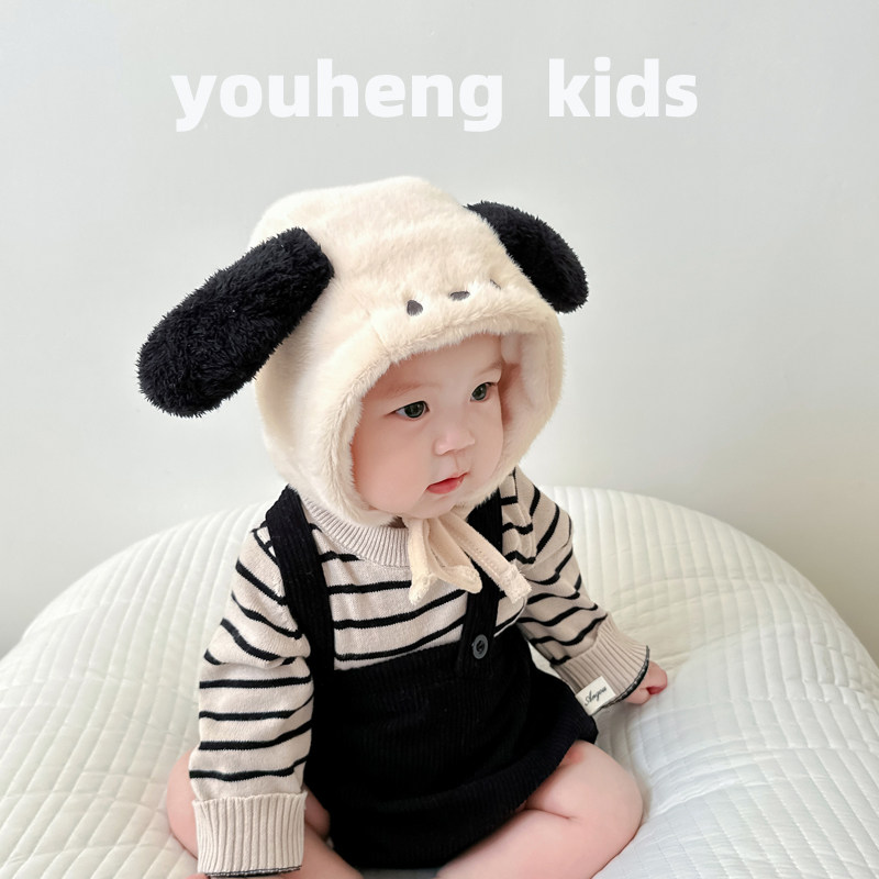 婴儿帽子秋冬季婴幼儿毛线帽男童可爱超萌新生儿护耳帽女宝宝保暖,童装/婴儿装/亲子装,帽子,淘宝优惠券,粉丝福利购,淘宝优惠卷