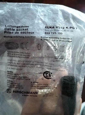 【议价】询价连接器赫斯曼 HIRSCHMANN 连接器 ELST 4012 K PG 7