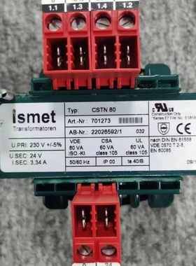 【议价】议价ISMET TRANSFORMATOREN CSTN80