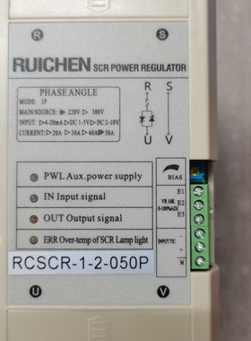 【议价】RCSCR-1-2-050P RCSCR-1-2 SCR电力调整器 RUICHEN瑞铖 5