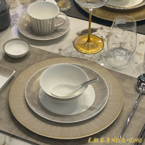 复古风美浓烧粗陶西餐盘牛排盘商用酒店会所餐厅包厢商务招待餐具