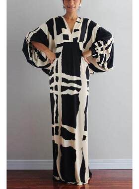 2020新款欧洲站亚马逊速卖通大码女装宽松胖mm200斤连衣裙夏长裙