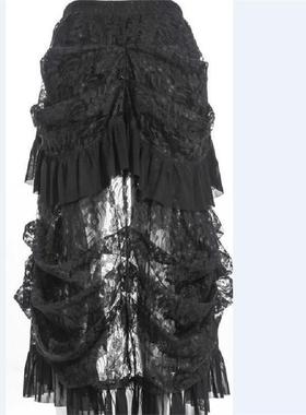 Punk Gothic banquet bird il lace dress