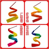 带棒彩绸彩带飘带舞蹈彩带广场舞长绸成人儿童跳舞七彩飘带运动会