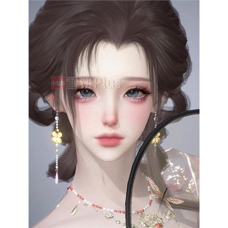 落落 雪饼 逆水寒手游捏脸全职业女通用 原版