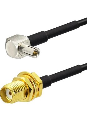 TS9弯公转SMA母 TS9-JW转SMA-K RG174 20厘米 接头和长度可以调整