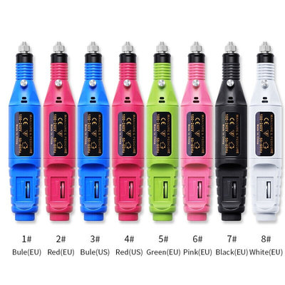 1 Set 6 Bits Nail Art Drill File UV Gel Remove Sanding Buffe