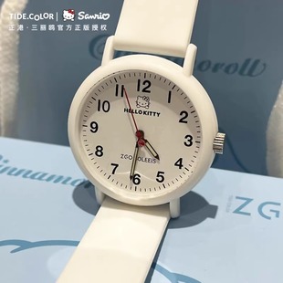 正港三丽鸥helloKitty考试专用静音防水手表初高中学生