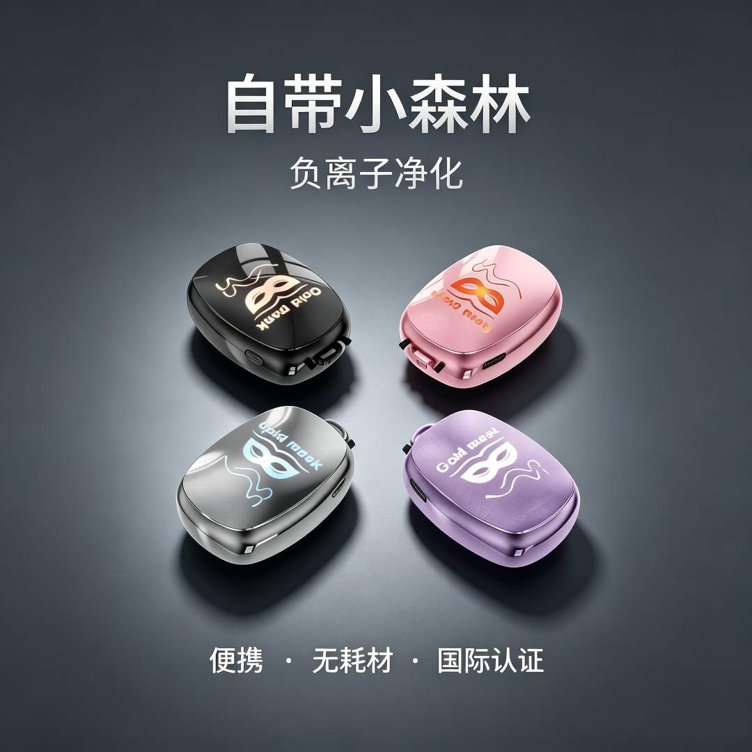挂脖负离子空气净化器无滤芯