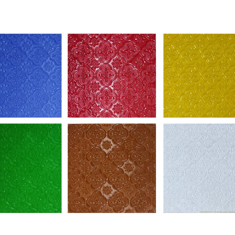 满洲窗彩色玻璃海棠花玻璃中式复古钢化压花艺术玻璃隔断客厅屏风