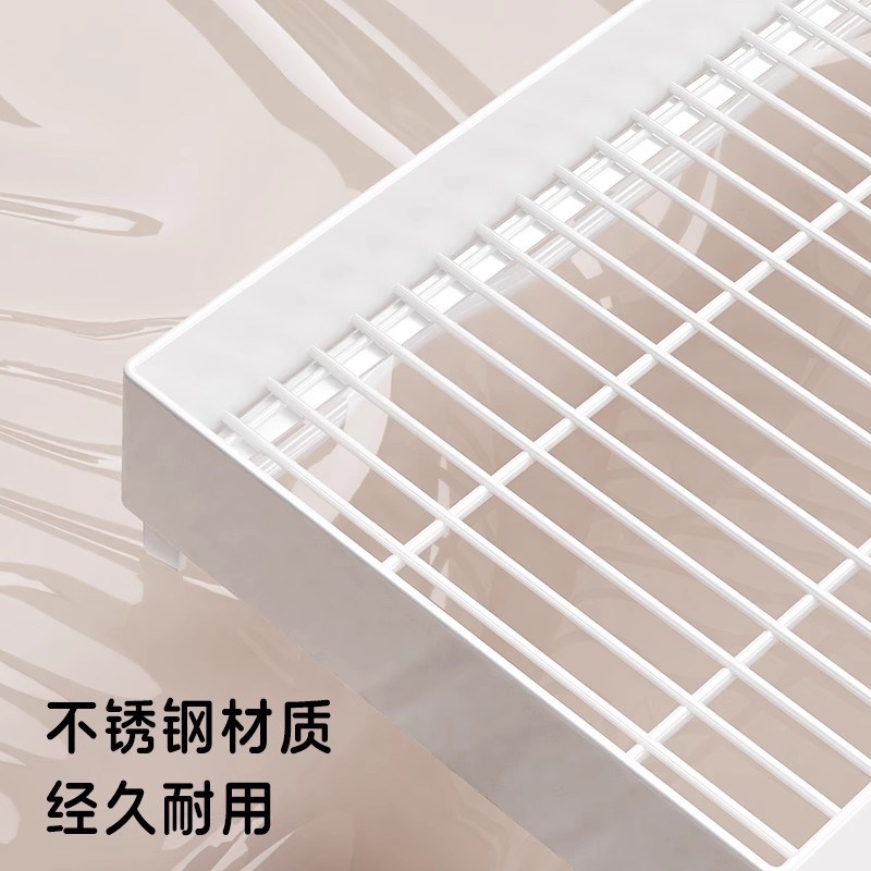 厨房窗台置物架碗架沥水架免打孔壁挂式锅架放碗盘筷不锈钢收纳架