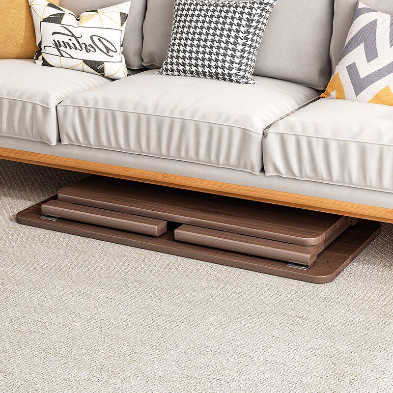 可折叠茶几客厅小户型家用非实木双层小桌子简易茶桌学习电脑矮桌